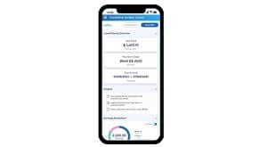 Interactive payslips view on mobile